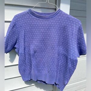 the cutest purple sweater shirt